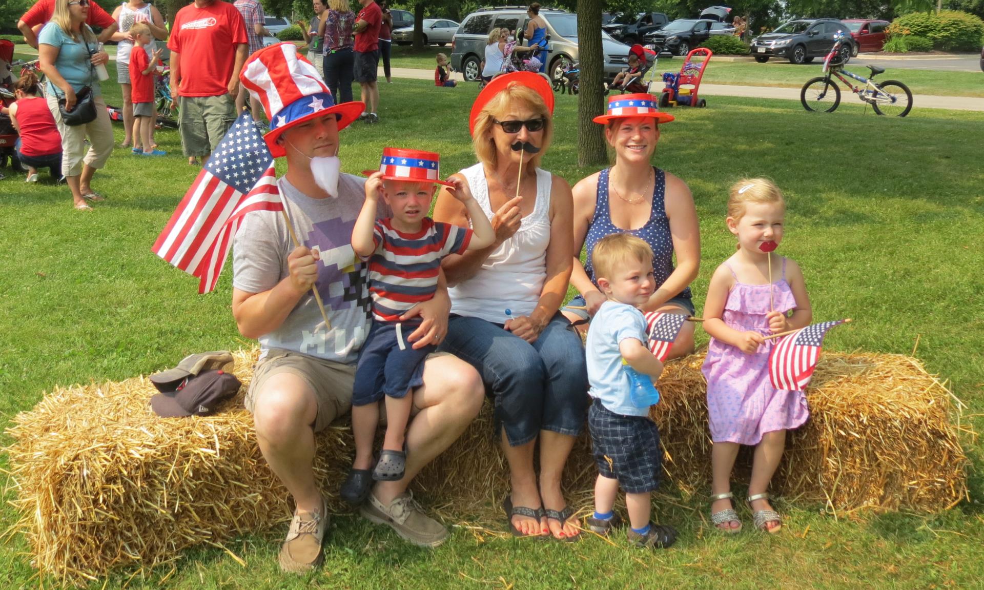 family at 4th of July celebration