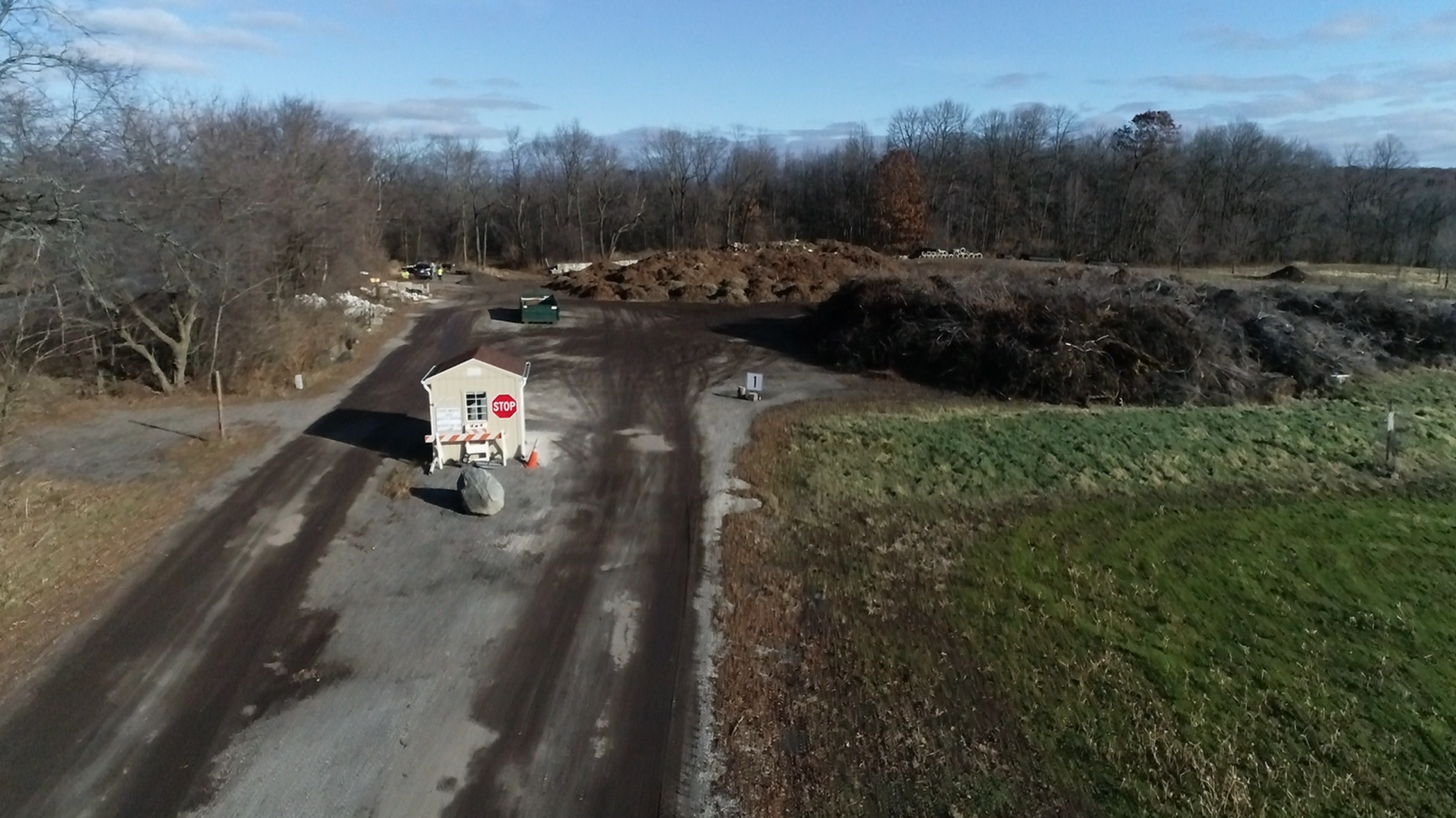 Yard Waste Site Drone